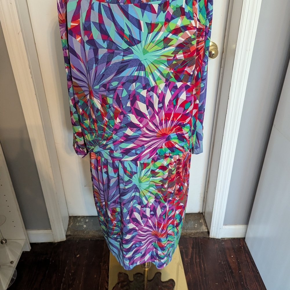 London Times Multicolor Dress - Picture 2 of 3